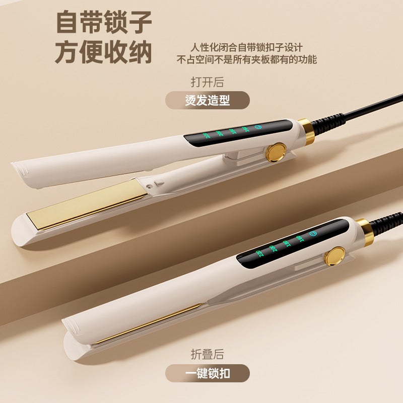 Hair Straightener For Women And Men, Small Dual-Use Curling And Straightening Tool, Long-Lasting Styling, Volumizing, Suitable For Dormitory And Home Use - Image 4